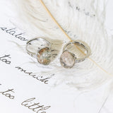 Real Garden Quartz Ring, Garden Quartz For Women, Raw Garden Quartz, Dream Stone,Crystal Ring