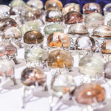 Real Garden Quartz Ring, Garden Quartz For Women, Raw Garden Quartz, Dream Stone,Crystal Ring